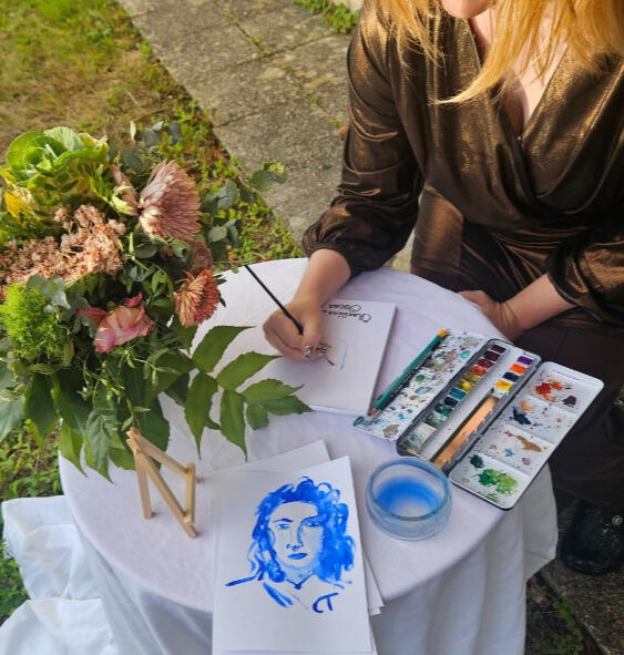 live painting tableau mariage live painting tableau mariage